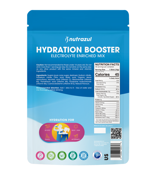 Nutrazul Hydration Booster- Passion fruit 30 Sticks