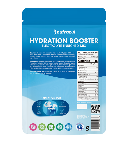 Nutrazul Hydration Booster- Multi pack 30 Sticks