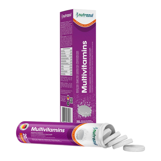 Nutrazul Multivitamin Effervescent Tablets - Orange 20’s | 20 Days Supply