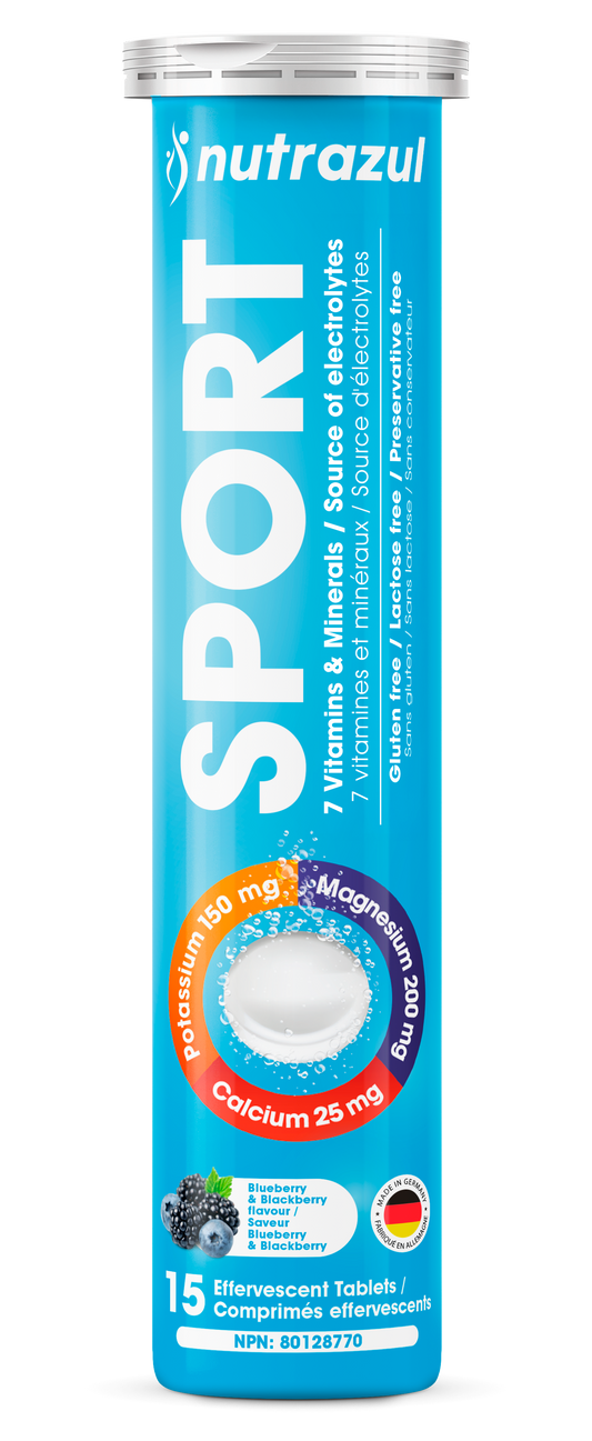 Nutrazul SPORT Effervescent Tablets | Electrolyte & Muscle Support