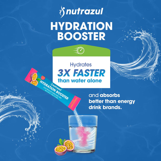 Nutrazul Booster d'hydratation - Fruit de la passion 90 bâtonnets