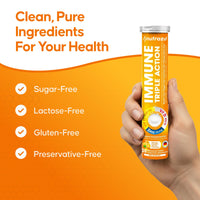 Nutrazul® Immune Triple Action Effervescent Tablets I Orange (Pack of 3)