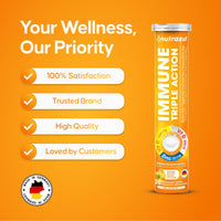 Nutrazul® Immune Triple Action Effervescent Tablets I Orange (Pack of 3)