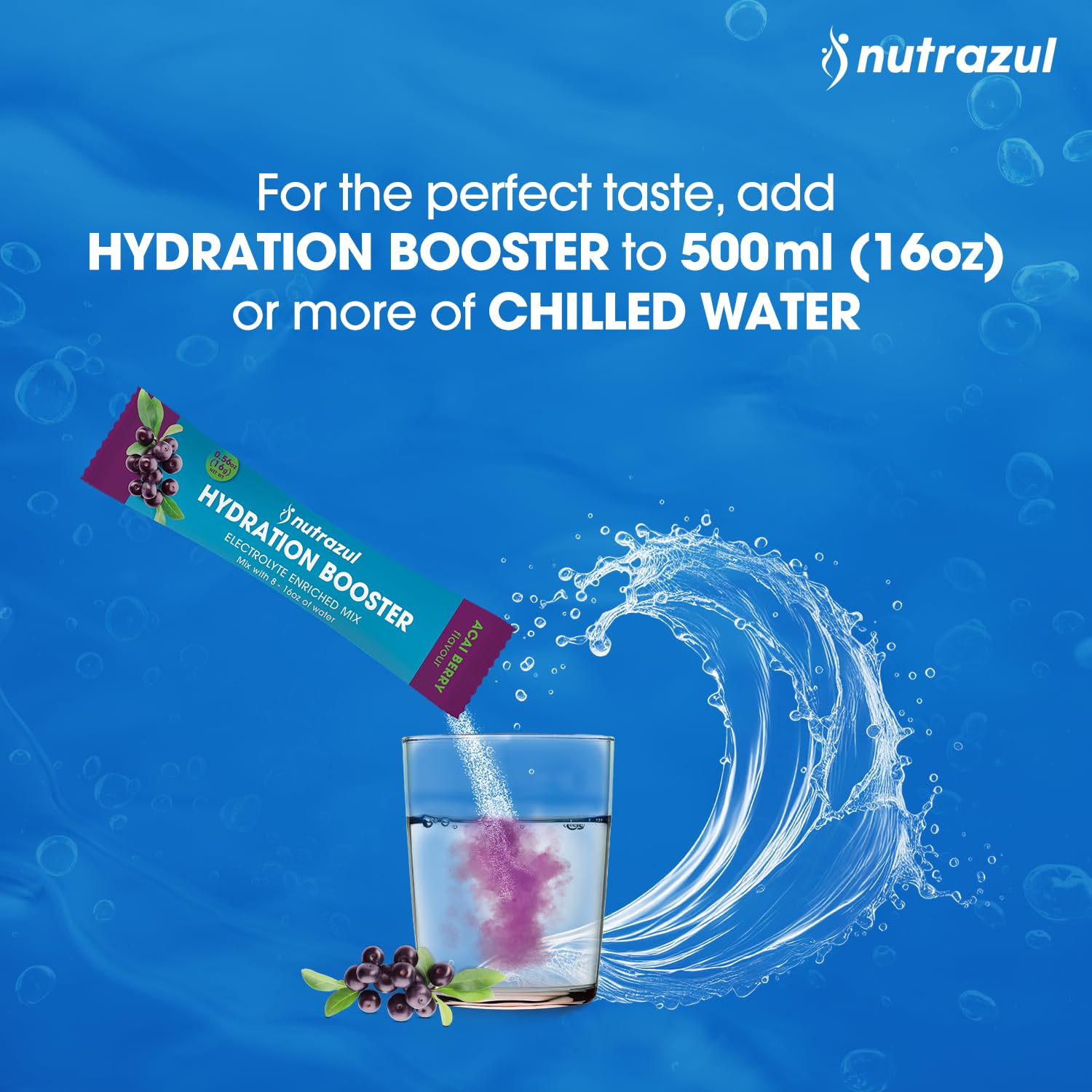 Nutrazul® Hydration Booster - Acai Berry 90 Sticks