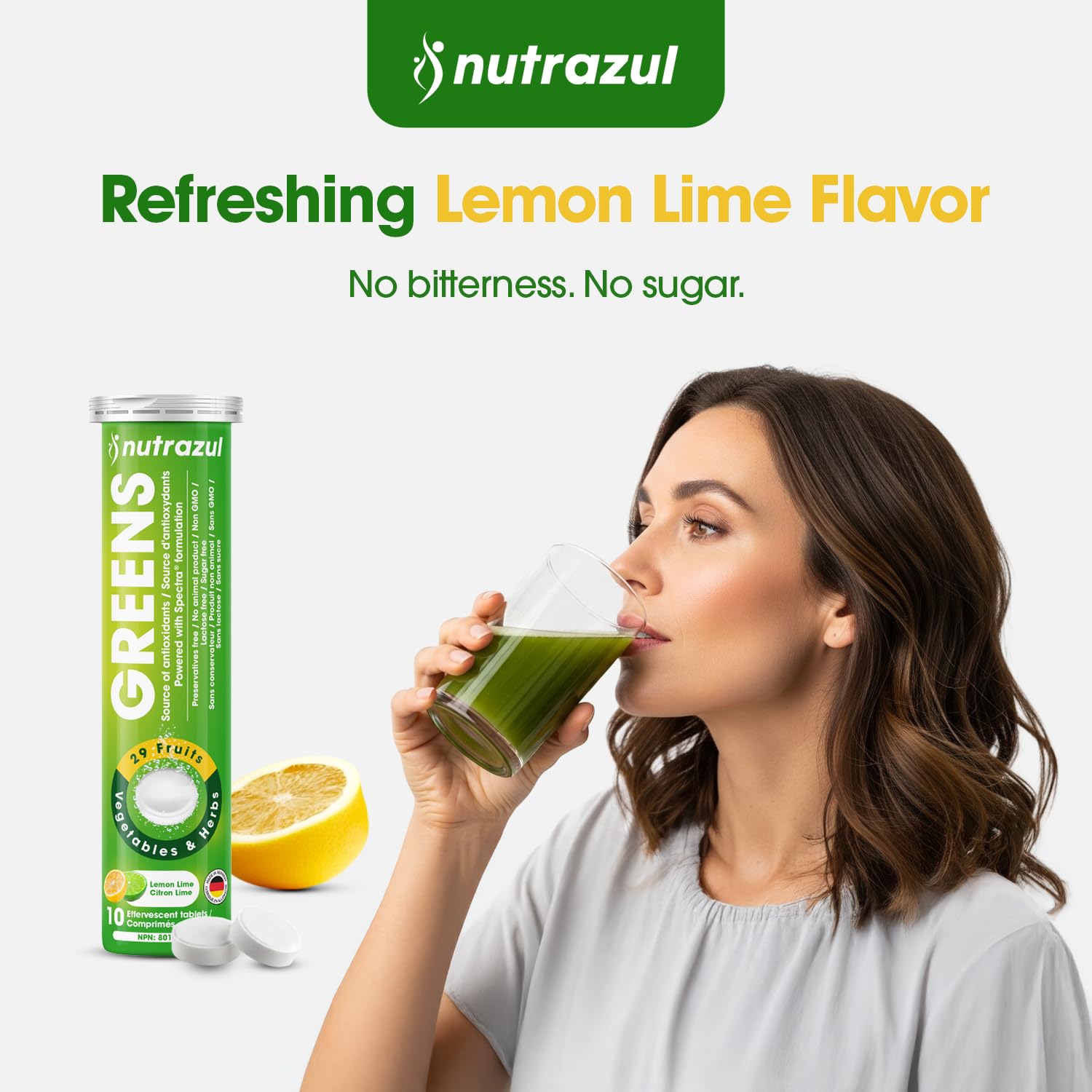 Nutrazul® GREENS Effervescent Tablets | Antioxidants & Nutrient Support