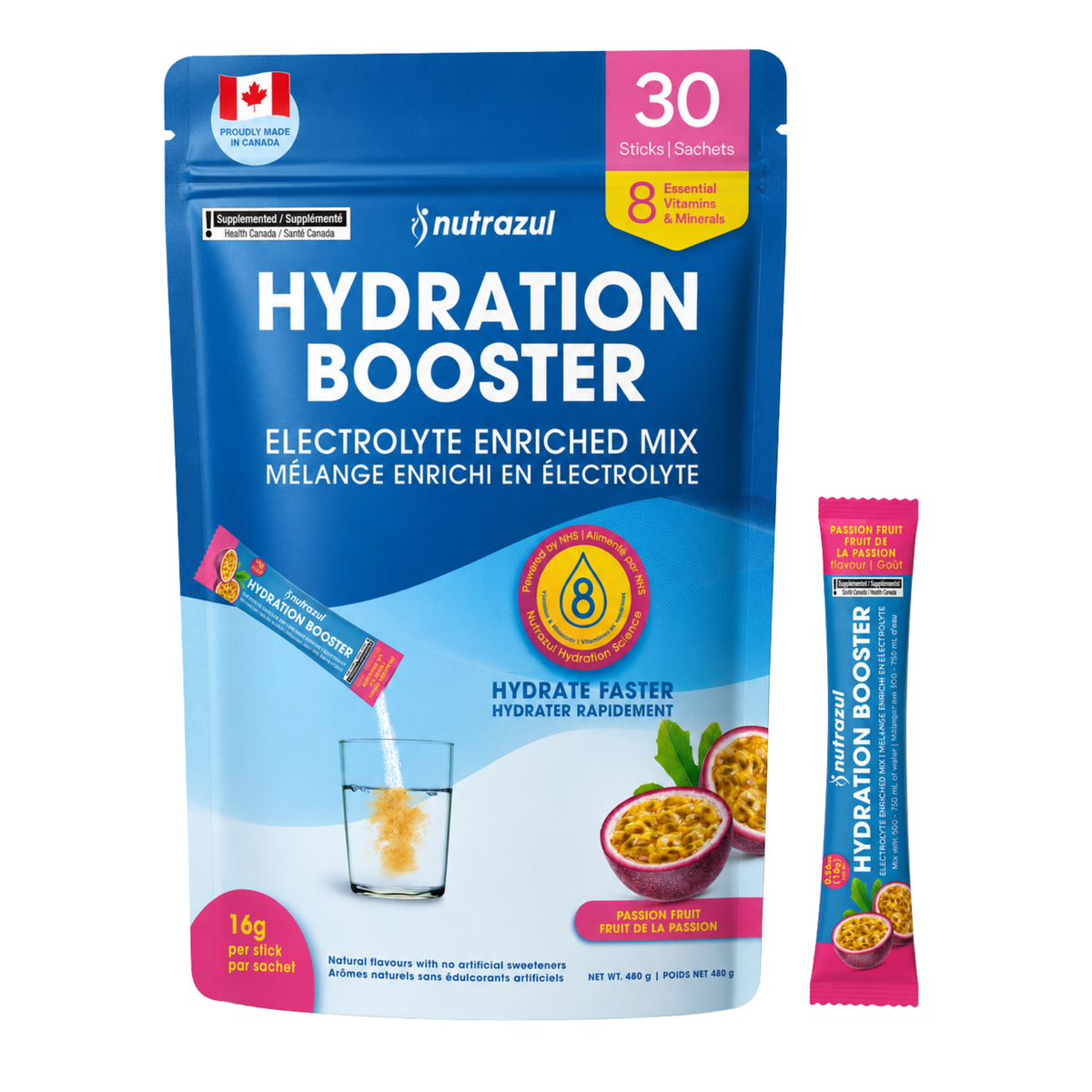 Passion Fruit - Hydration Booster - 30 Sticks