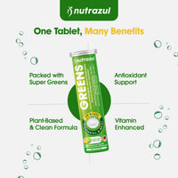 Nutrazul® GREENS Effervescent Tablets | Lemon Lime (Pack of 3)