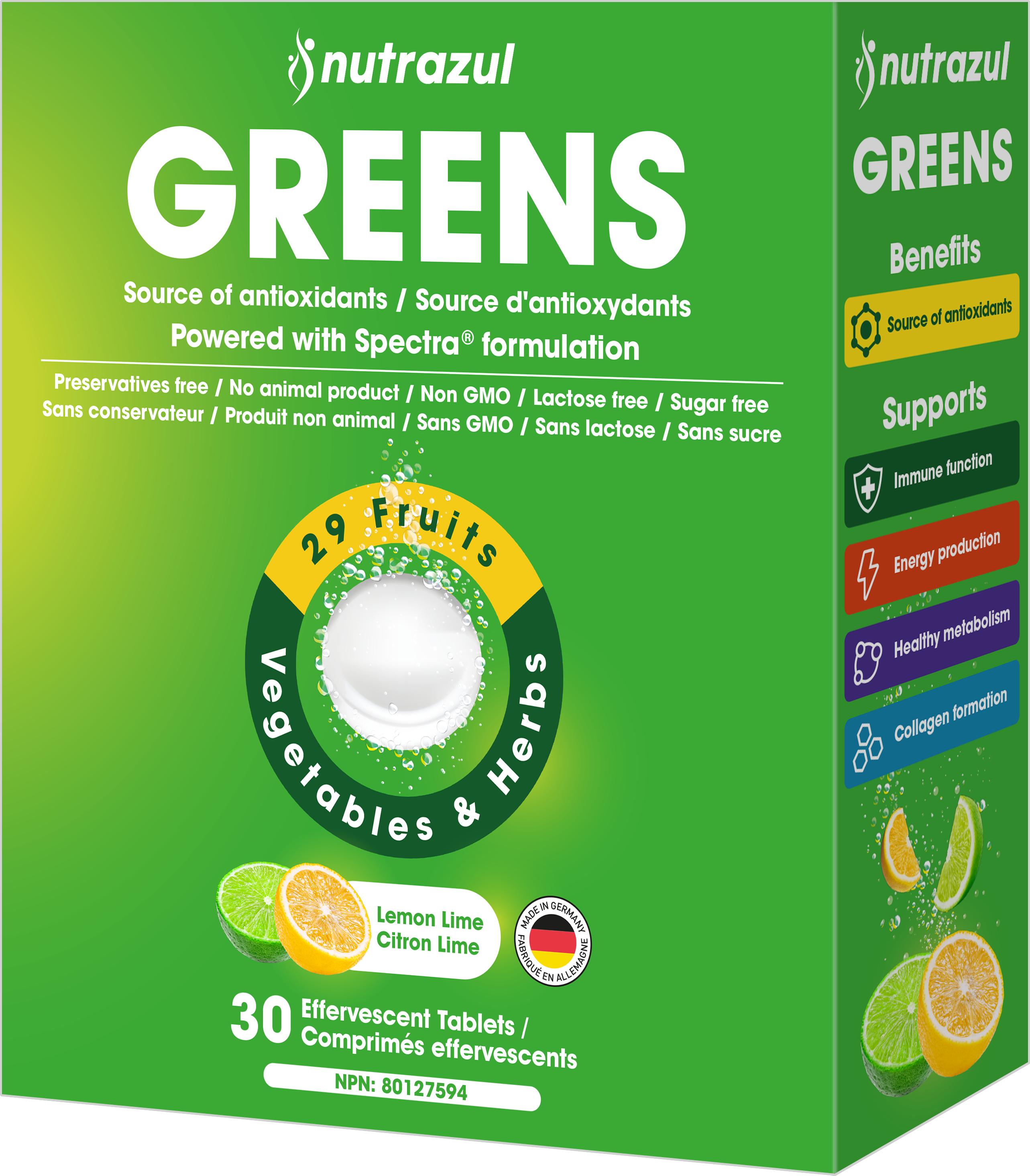 Nutrazul® GREENS Effervescent Tablets