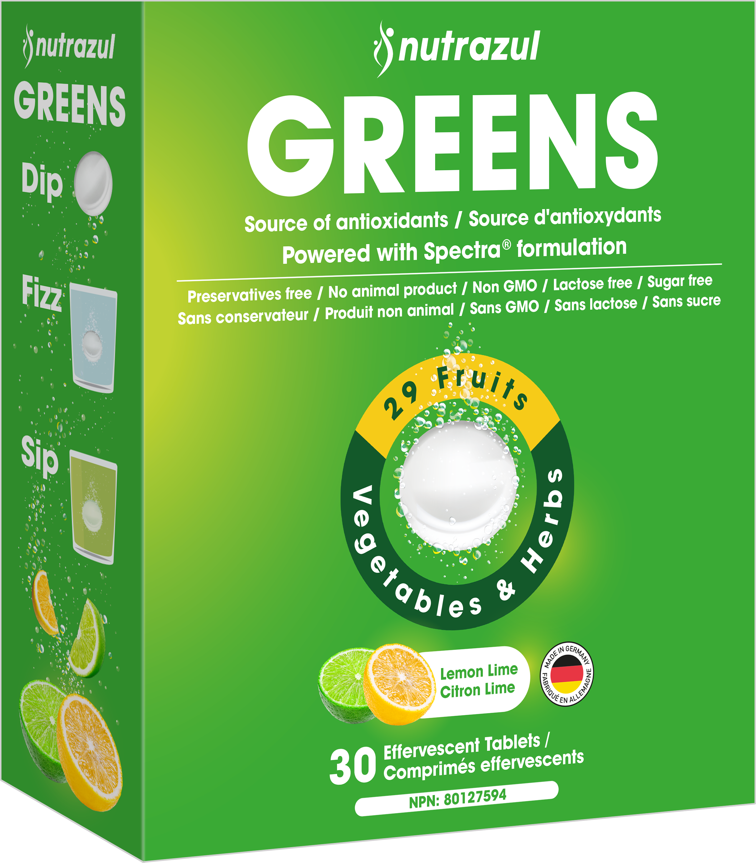 Nutrazul® GREENS Effervescent Tablets