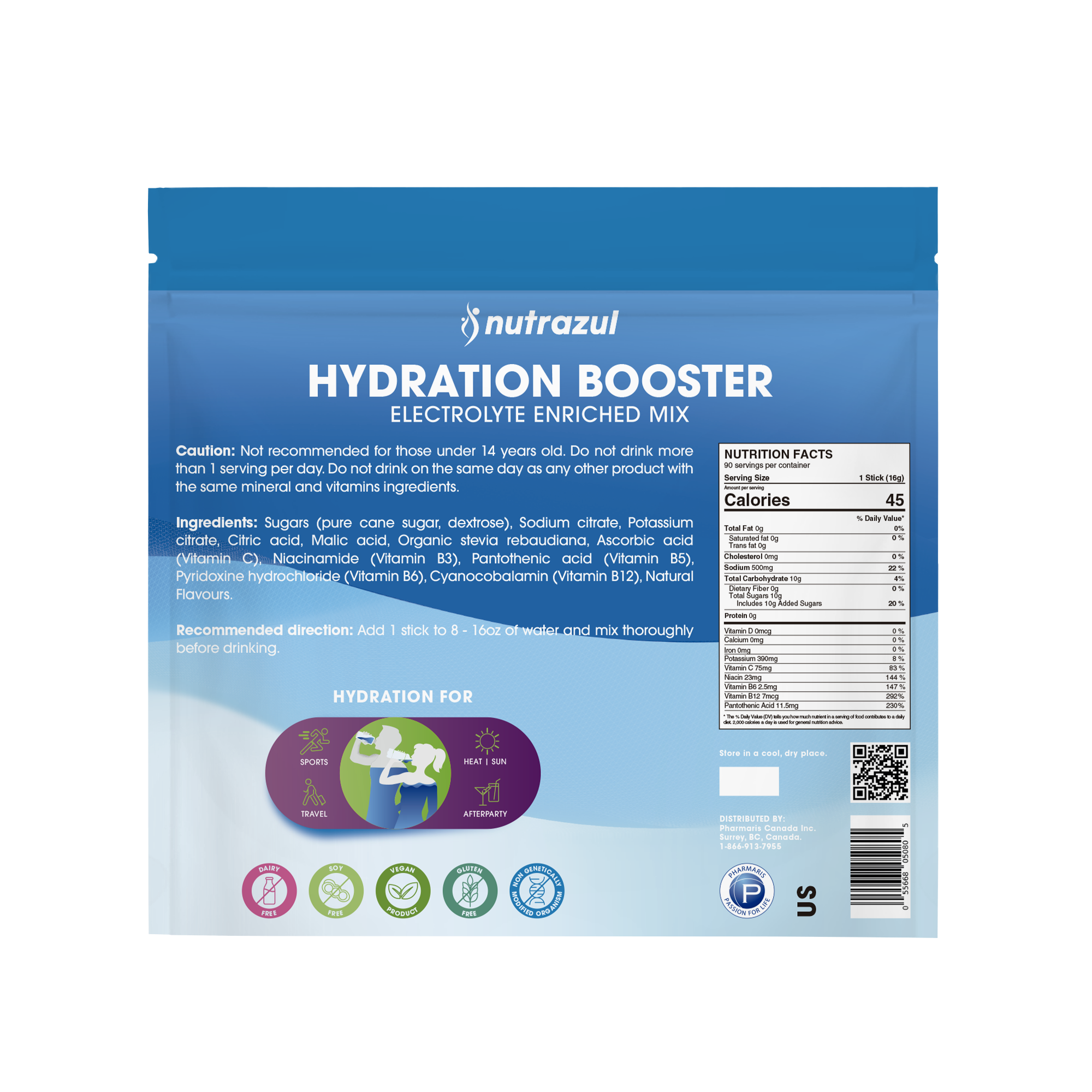 Nutrazul® Hydration Booster - Acai Berry 90 Sticks