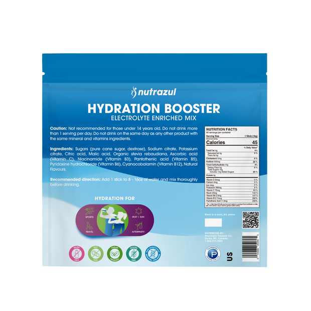 Nutrazul Booster d'hydratation - Baies d'açaï 90 bâtonnets (Copie)