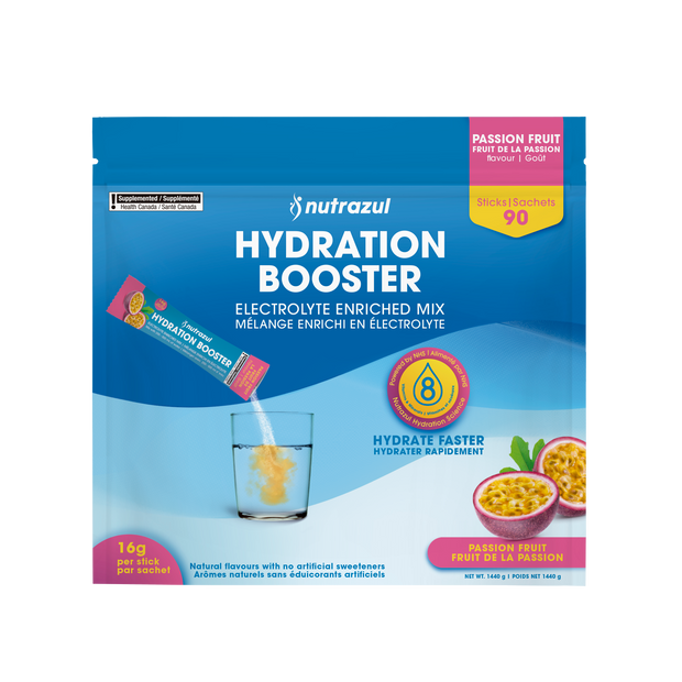 Nutrazul Booster d'hydratation - Fruit de la passion 90 bâtonnets