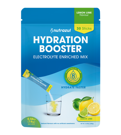 Nutrazul Hydration Booster- Lemon Lime 30 Sticks