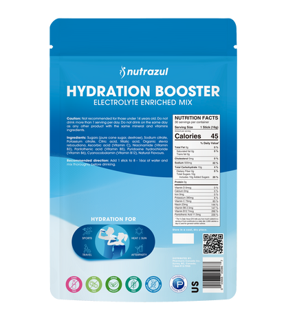 Nutrazul Hydration Booster- Multi pack 30 Sticks