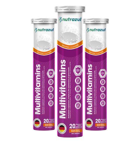 Nutrazul® Multivitamin Effervescent Tablets | Orange (Pack of 3)