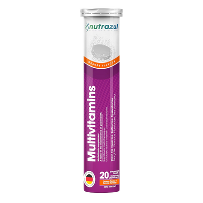 Nutrazul Multivitamin Effervescent Tablets - Orange 20’s | 20 Days Supply