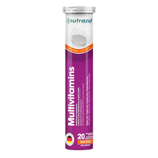 Nutrazul Multivitamin Effervescent Tablets - Orange 20’s | 20 Days Supply