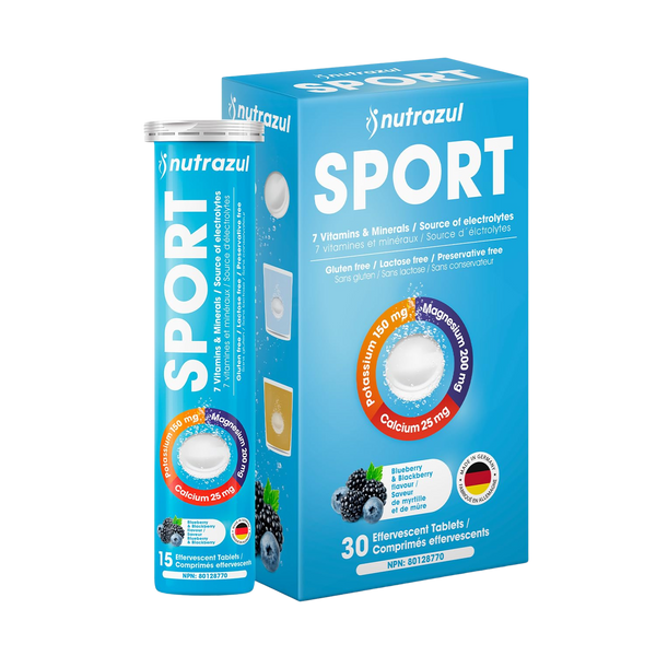 Nutrazul® SPORT Effervescent Tablets | Electrolyte & Muscle Support