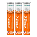 Comprimés effervescents Nutrazul Vitamine C 1000 mg - Orange (paquet de 3 x 20)