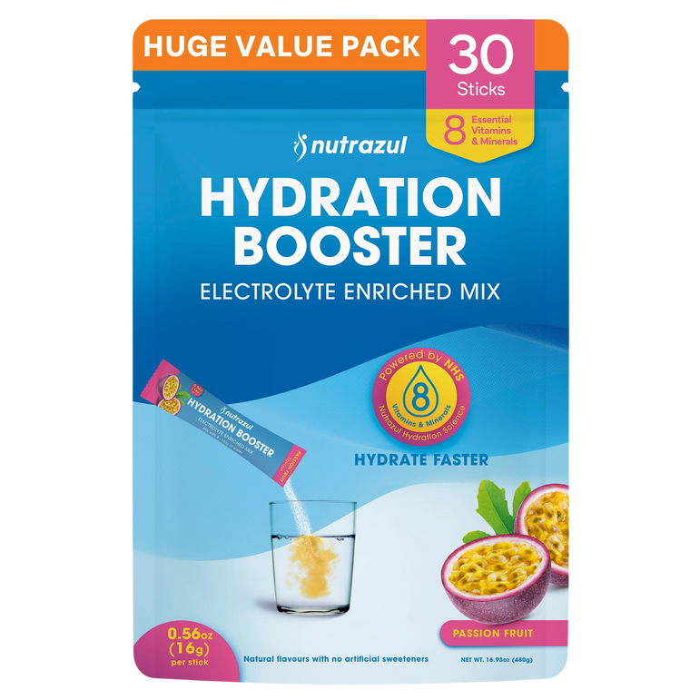Nutrazul Booster d'hydratation - Fruit de la passion 30 bâtonnets