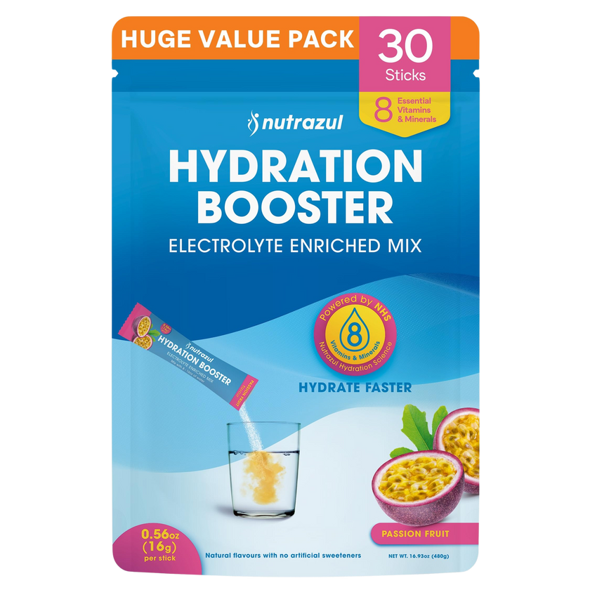 Nutrazul Booster d'hydratation - Fruit de la passion 30 bâtonnets