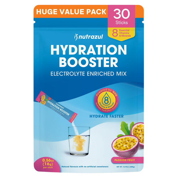 Nutrazul Booster d'hydratation - Fruit de la passion 30 bâtonnets