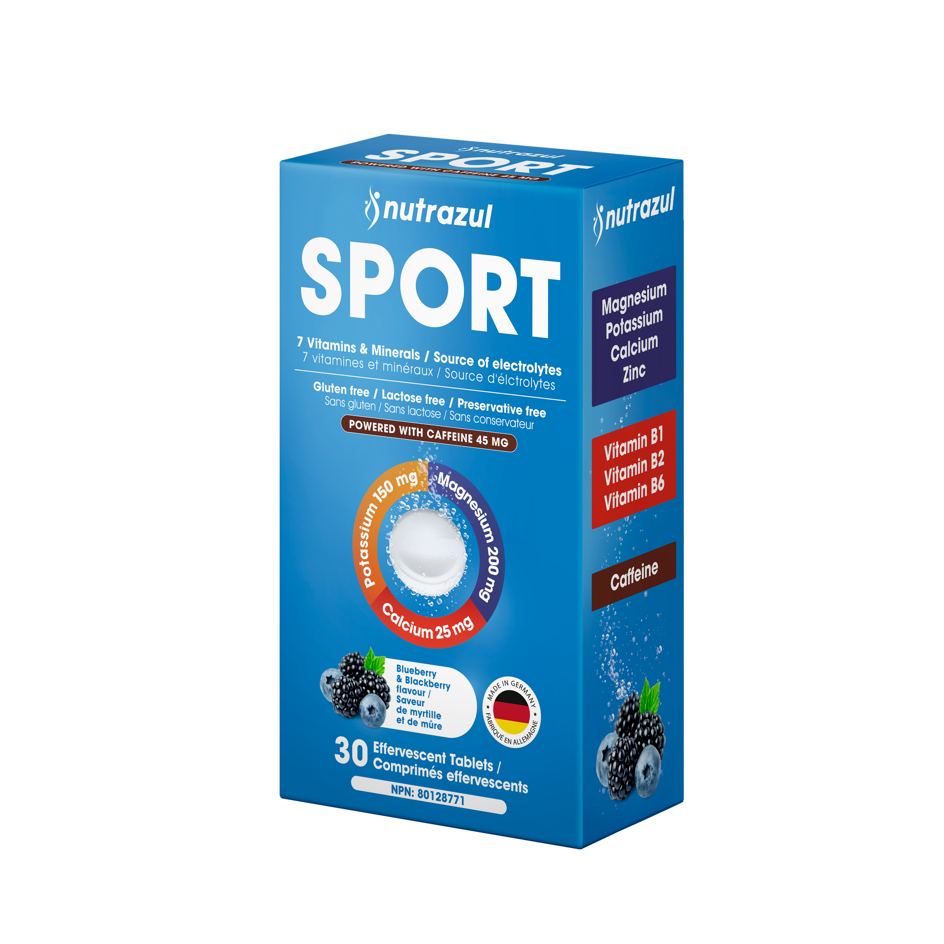 Nutrazul SPORT | Electrolyte & Energy Support with Caffeine