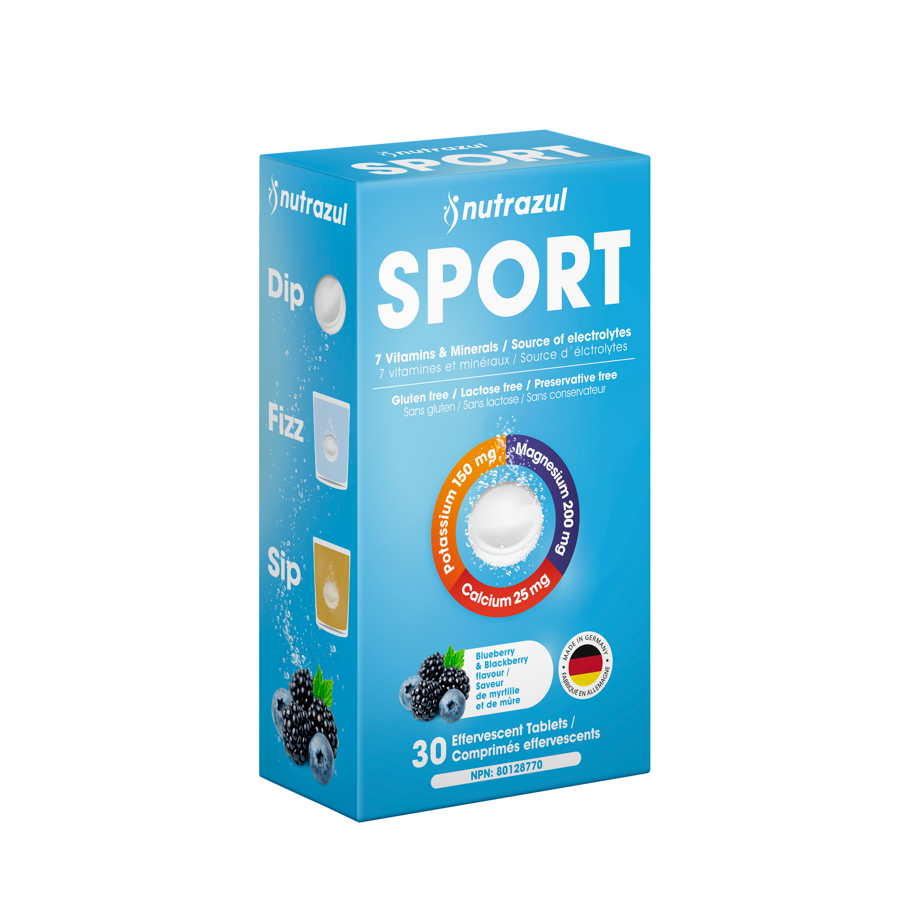 Nutrazul® SPORT Effervescent Tablets | Electrolyte & Muscle Support