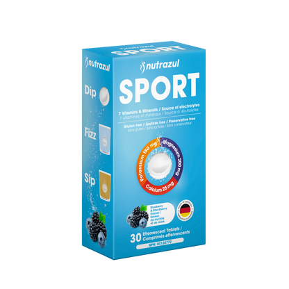 Nutrazul SPORT Effervescent Tablets | Electrolyte & Muscle Support
