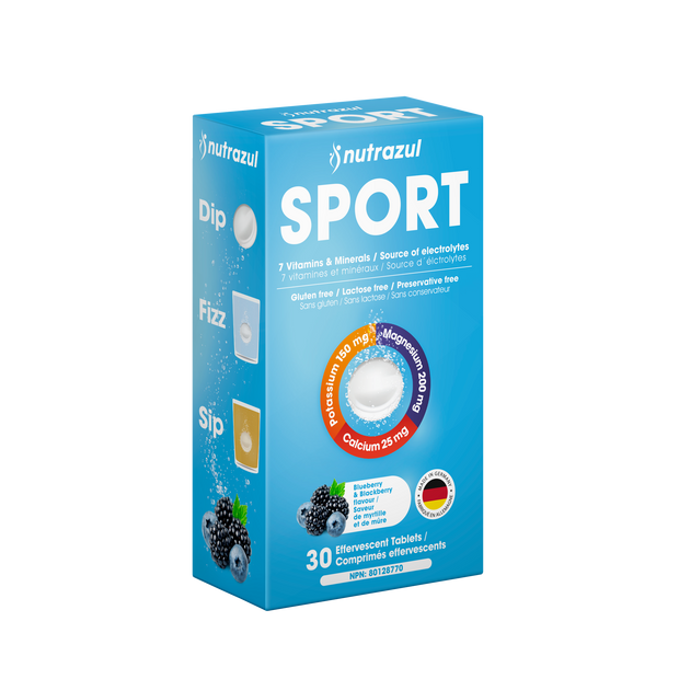 Nutrazul® SPORT Effervescent Tablets | Electrolyte & Muscle Support