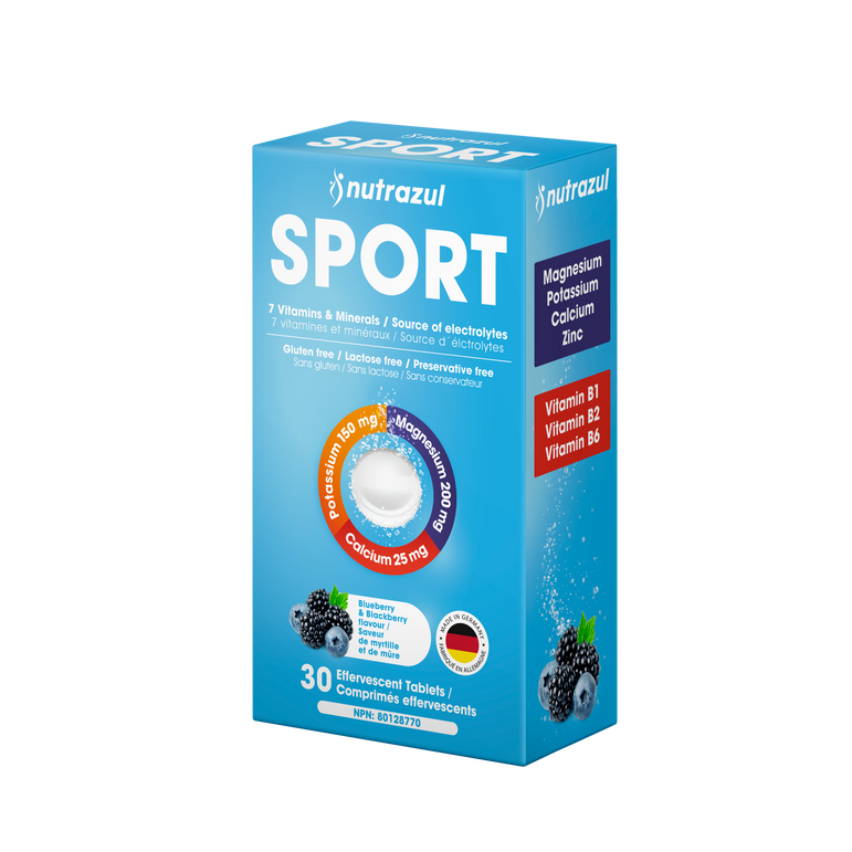 Nutrazul® SPORT Effervescent Tablets | Electrolyte & Muscle Support