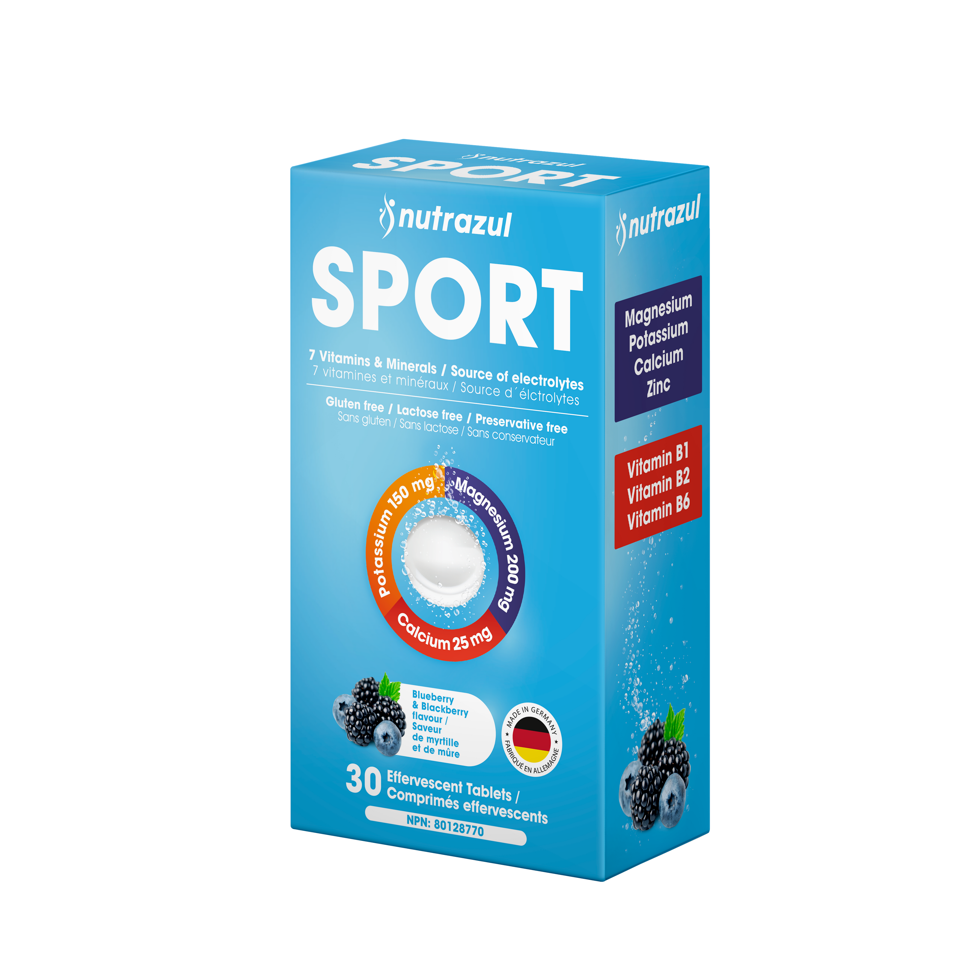 Nutrazul® SPORT Effervescent Tablets | Electrolyte & Muscle Support