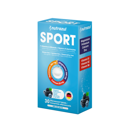 Nutrazul SPORT Effervescent Tablets | Electrolyte & Muscle Support