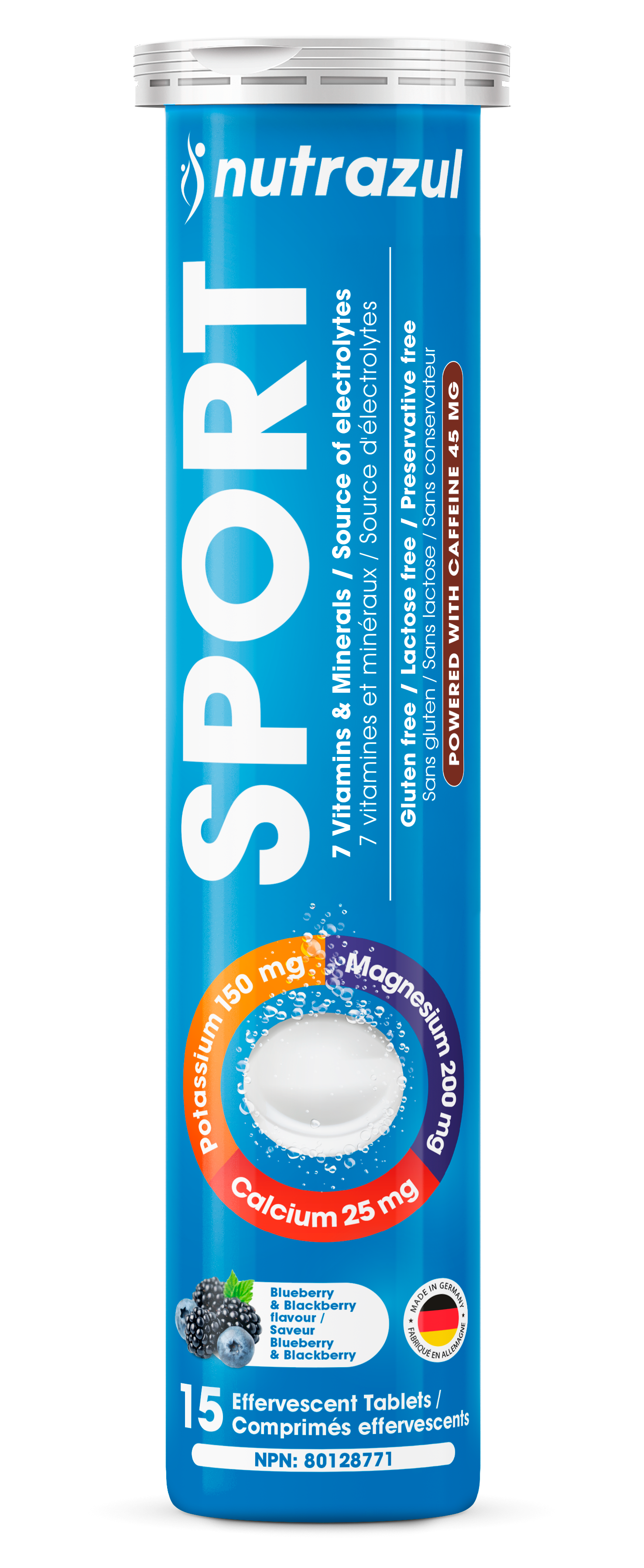 Nutrazul SPORT | Electrolyte & Energy Support with Caffeine