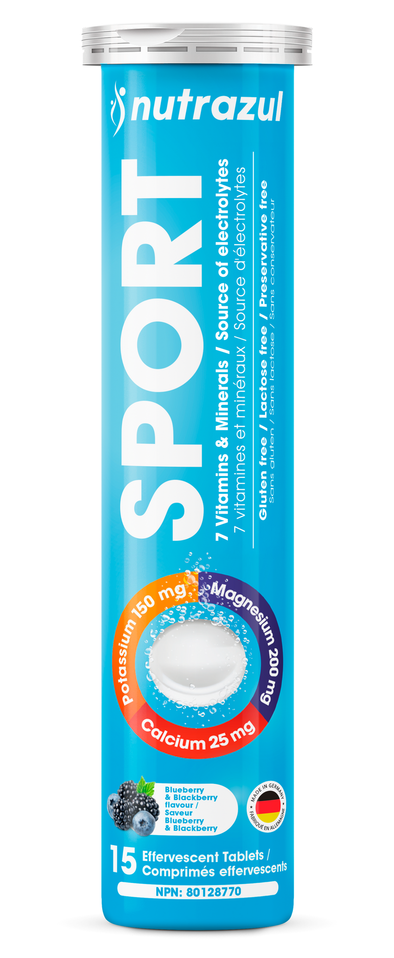 Nutrazul® SPORT Effervescent Tablets | Electrolyte & Muscle Support