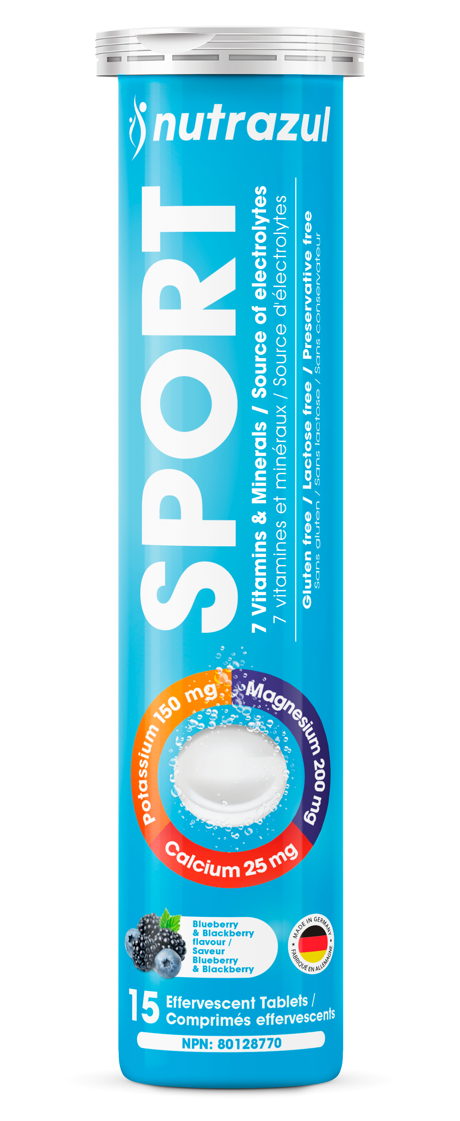 Nutrazul® SPORT Effervescent Tablets | Electrolyte & Muscle Support