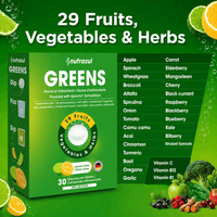 GREENS Effervescent Tablets | Lemon Lime (Pack of 3)