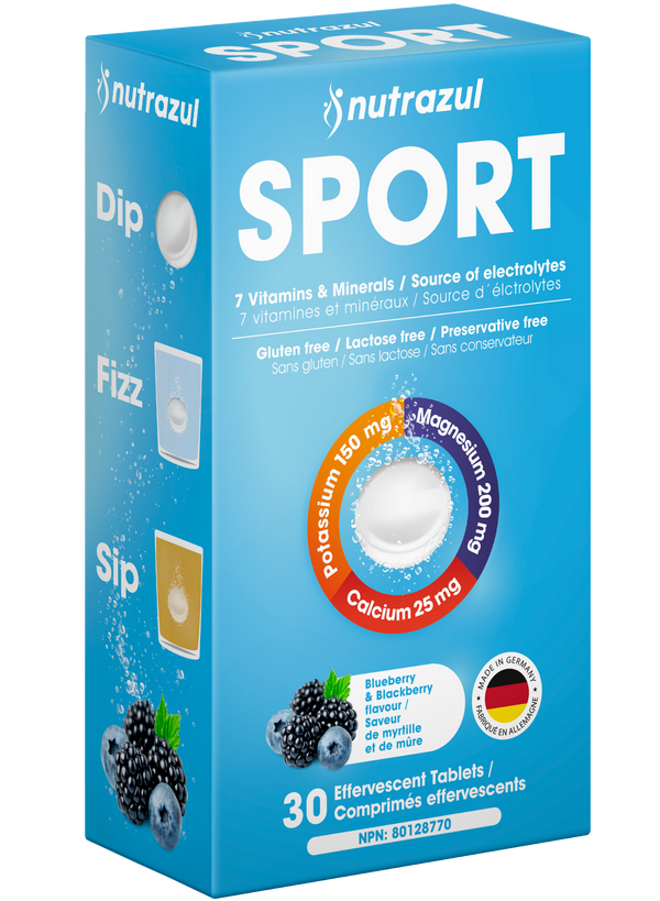 Nutrazul® SPORT Effervescent Tablets | Electrolyte & Muscle Support