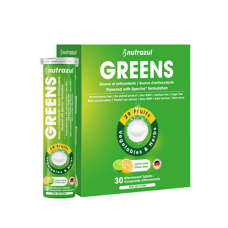 Nutrazul® GREENS Effervescent Tablets | Antioxidants & Nutrient Support