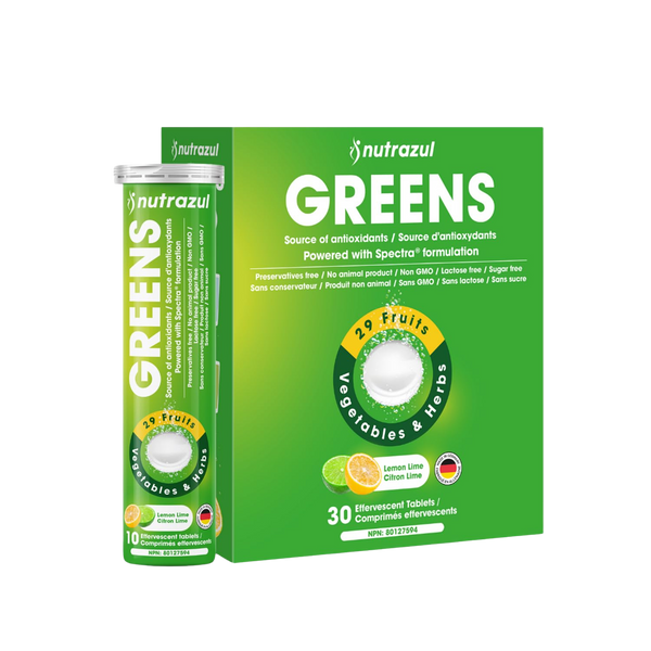 Nutrazul® GREENS Effervescent Tablets | Antioxidants & Nutrient Support