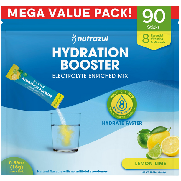 Nutrazul® Hydration Booster - Lemon Lime 90 Sticks